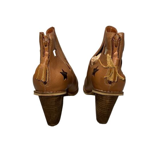 NIB! Silvia Cobos Shoot For The Moon Leather Booties - Size 6.5 - Picture 7 of 10